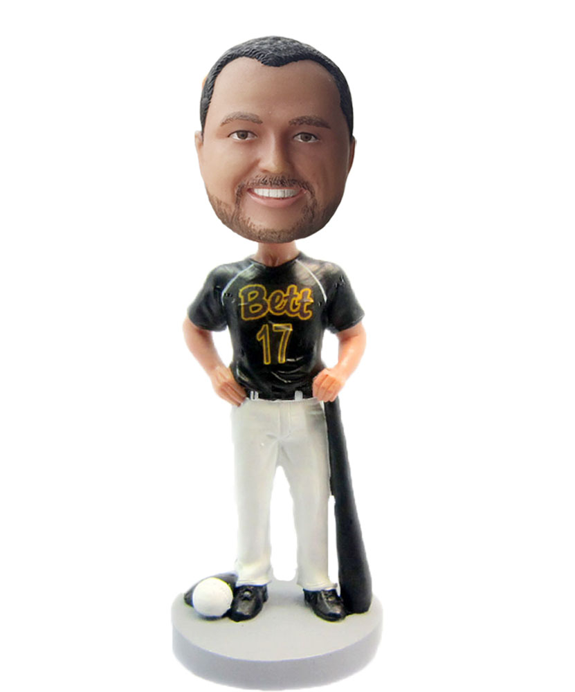 Baseball Player With Bat bobblehead Doll S90