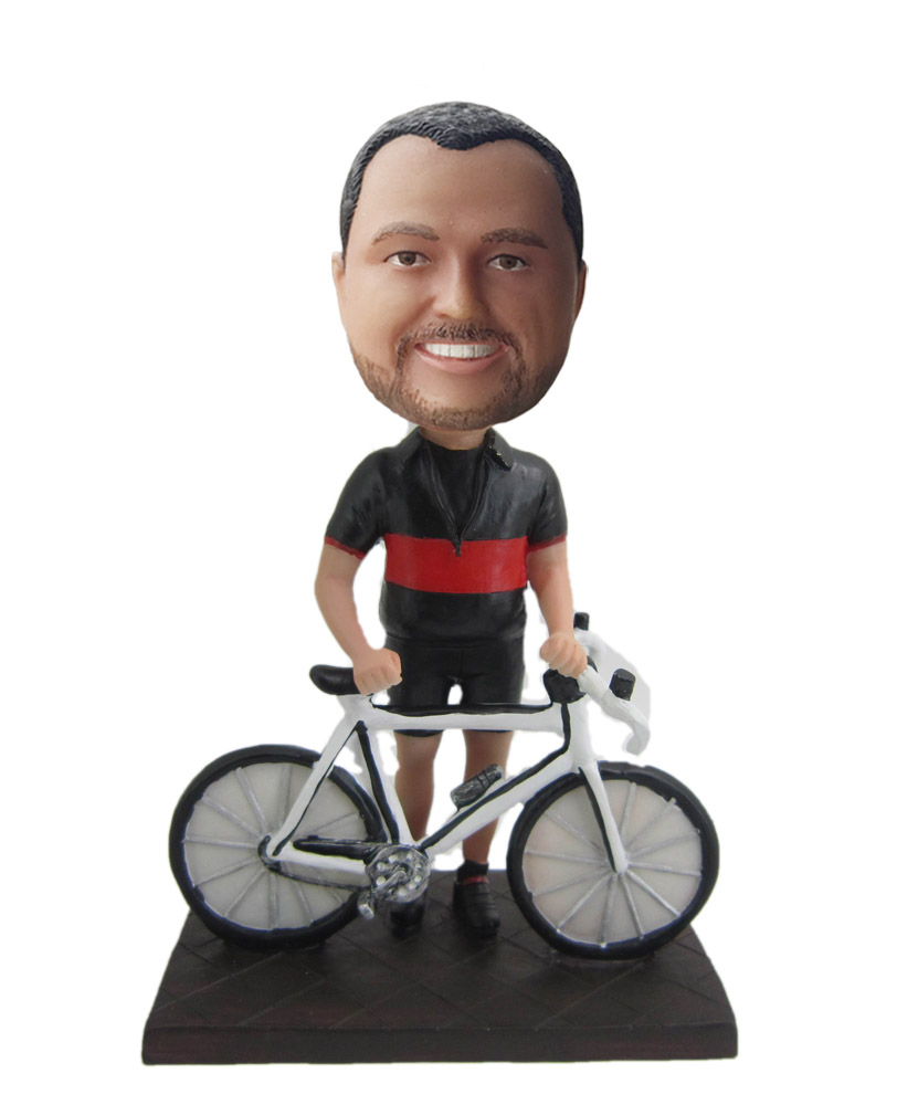 Cyclist Mountain Biker Bobblehead S273