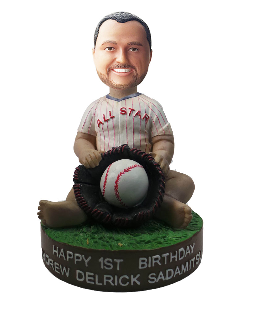 Customized Baseball Bobblehead Doll  In Jersey S586