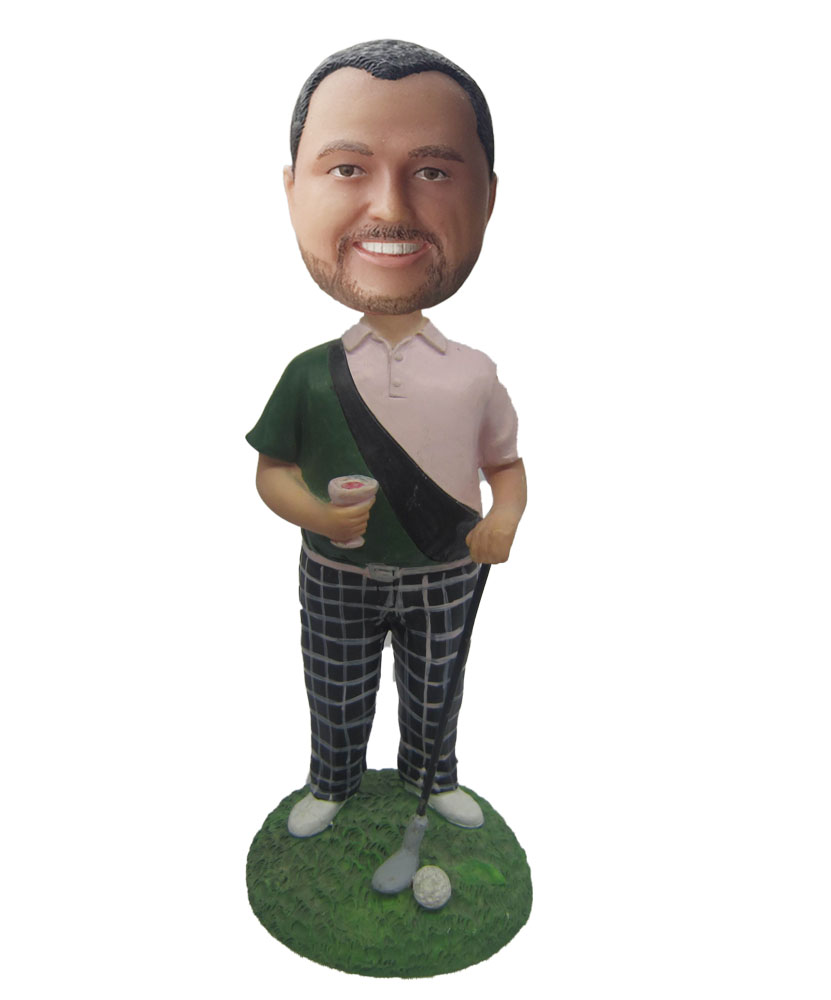 Male Golfer bobblehead Doll S610