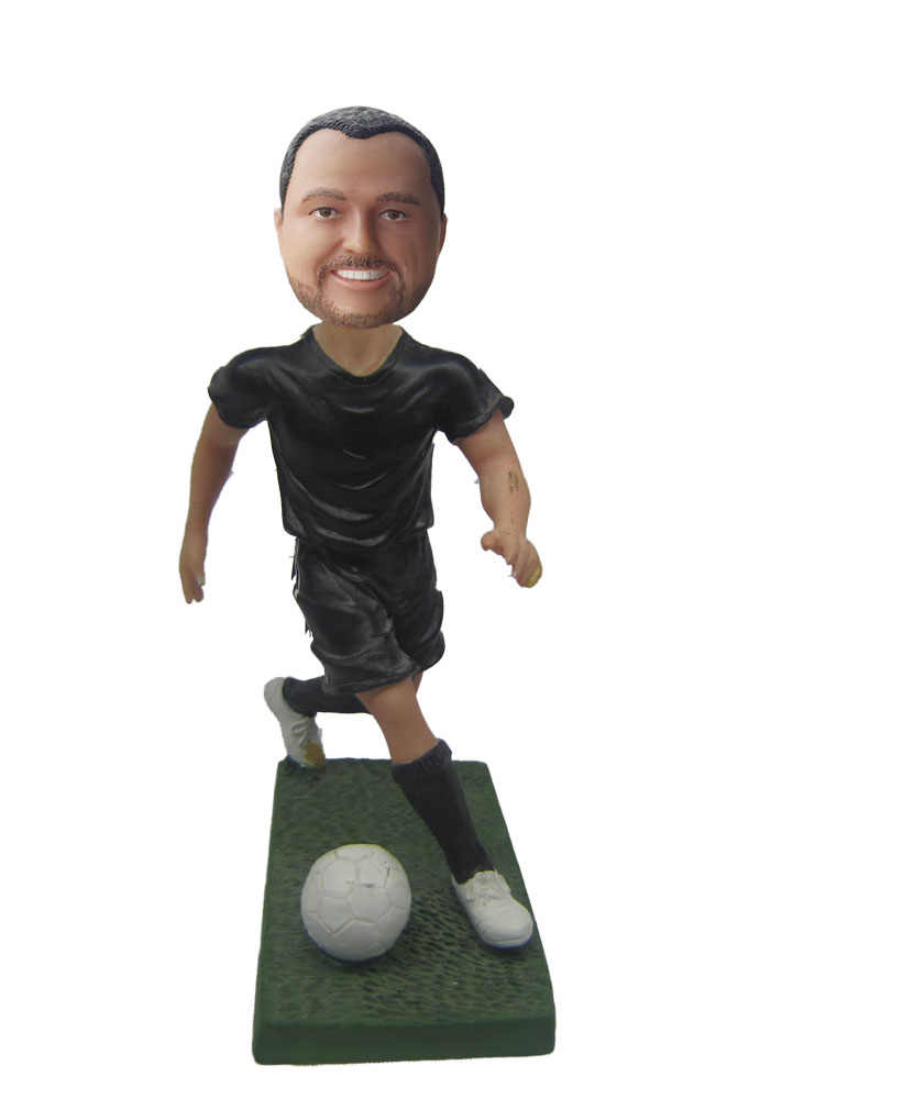 Running Goal Keeper Soccer Player Bobblehead S643