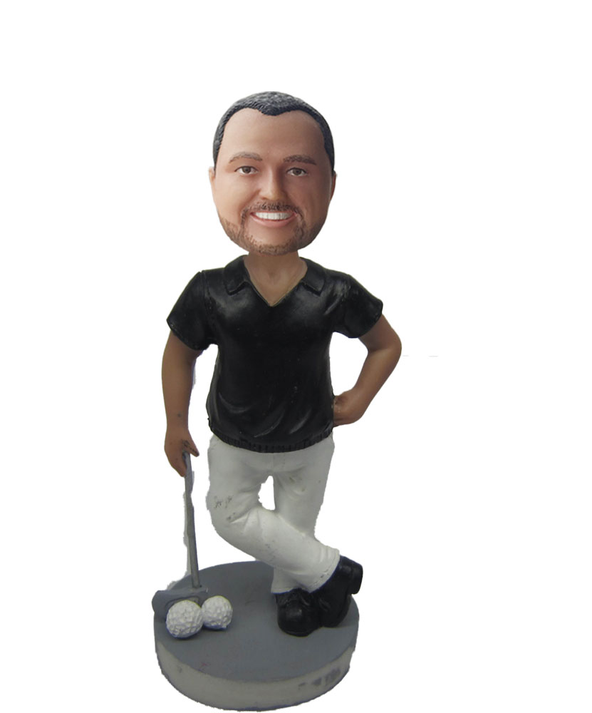 Golfing Man bobblehead Doll S678
