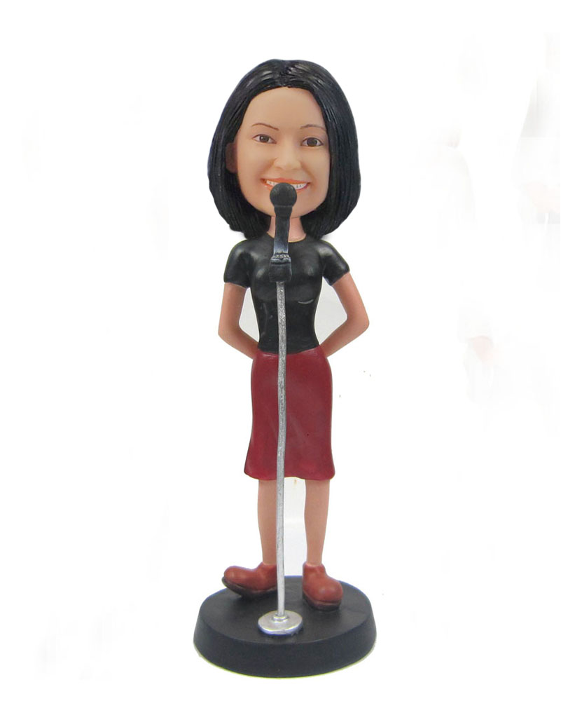 Female singer bobblehead pop dolls