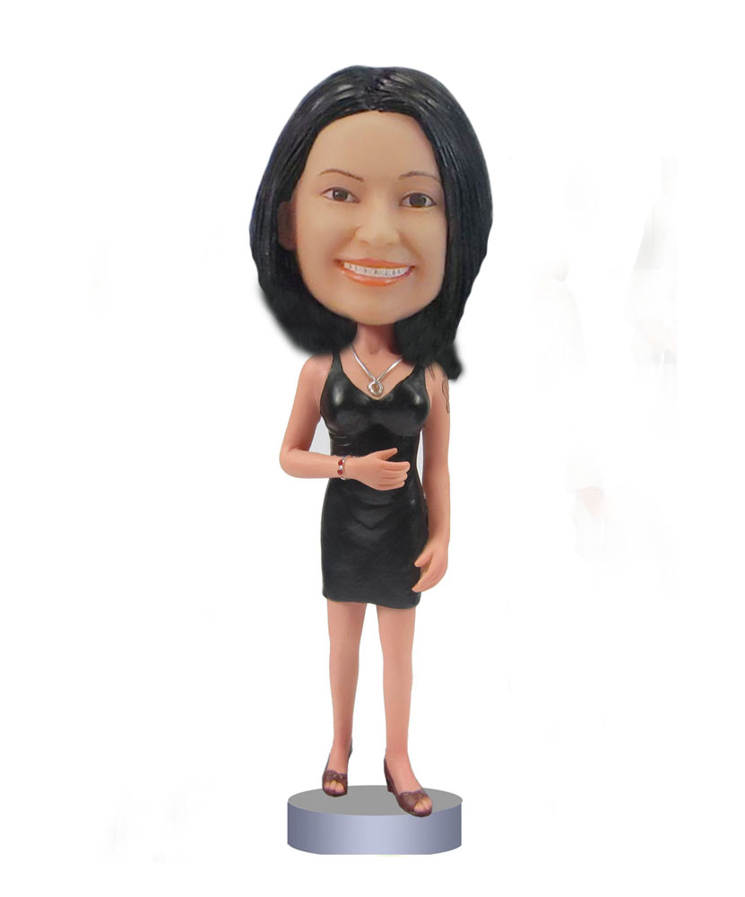 Black Dress casual female bobblehead