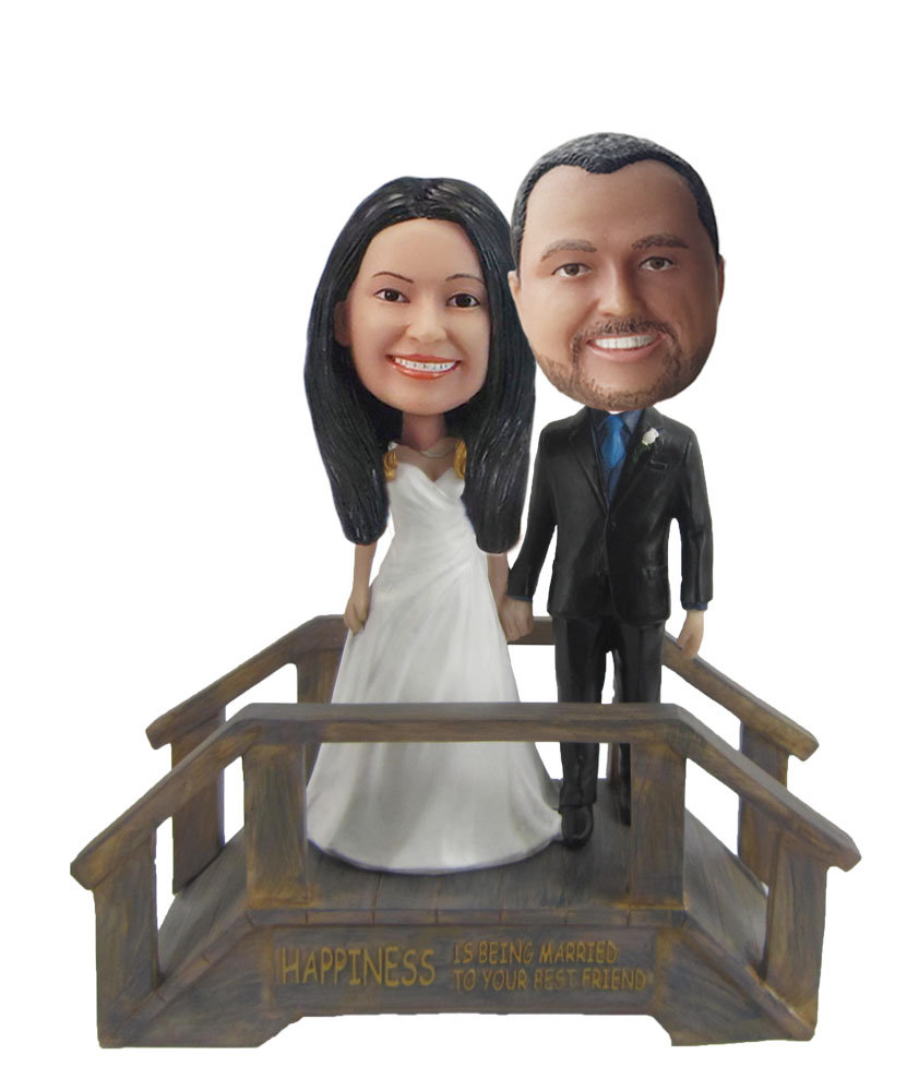 Personalized Custom Suburbs Wedding Bobbleheads W309