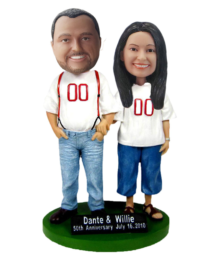 Same Sex Couple bobblehead Doll W348