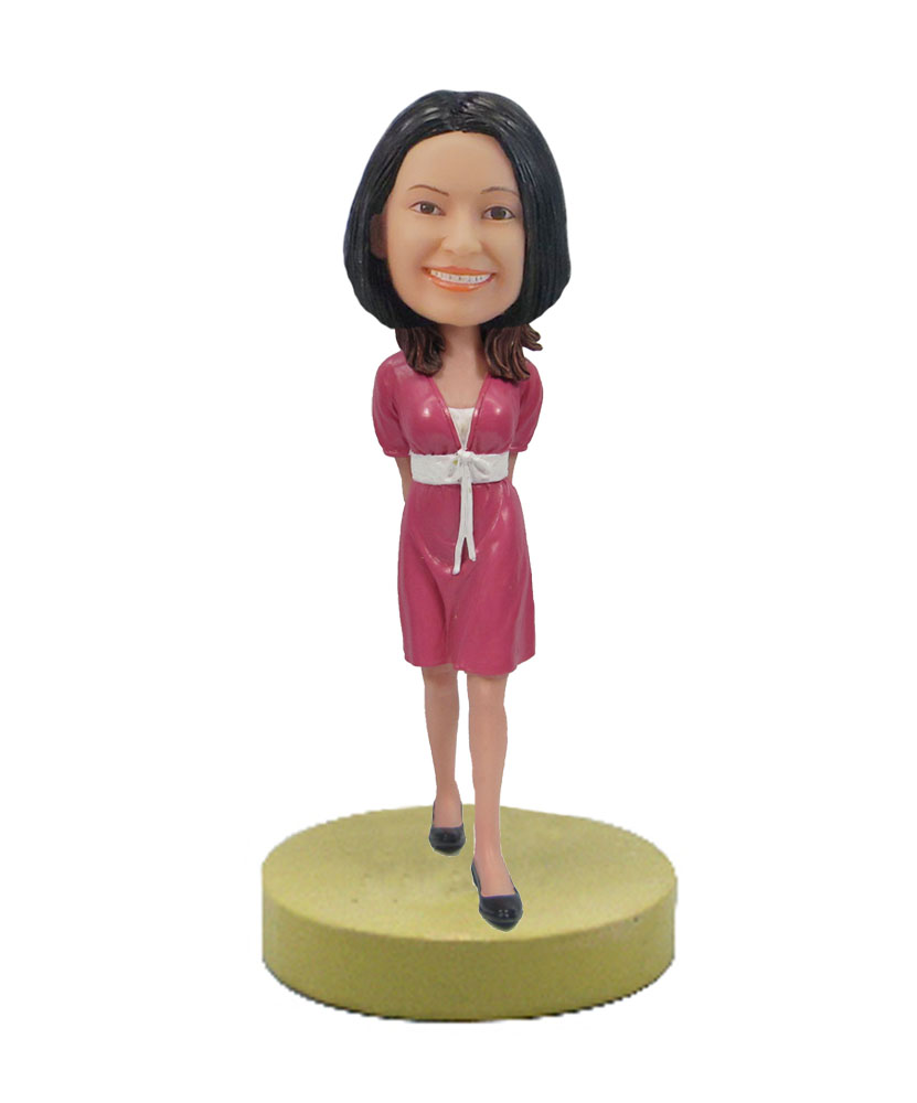 Casual Lady Walking Bobbleheads customized bobbleheadsF40-2