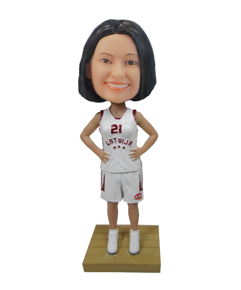 Woman basketball player bobble head cool bobbleheads F75