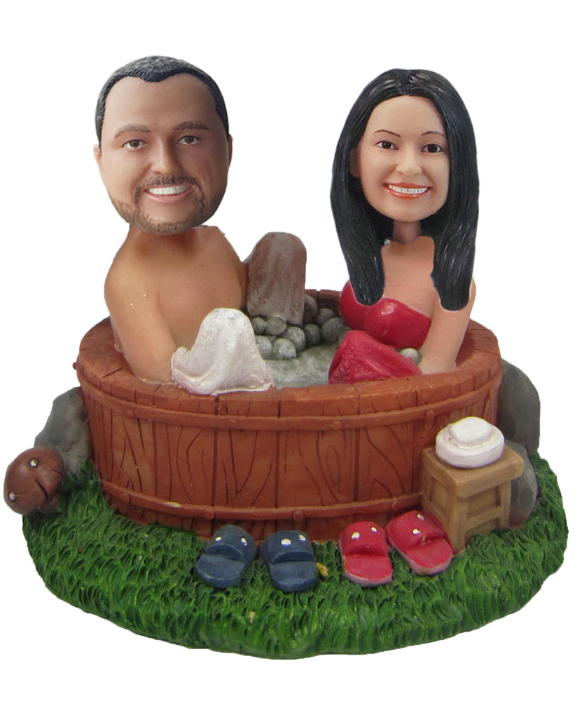 Personalized Custom Mandarin Duck Bath Bobbleheads W367