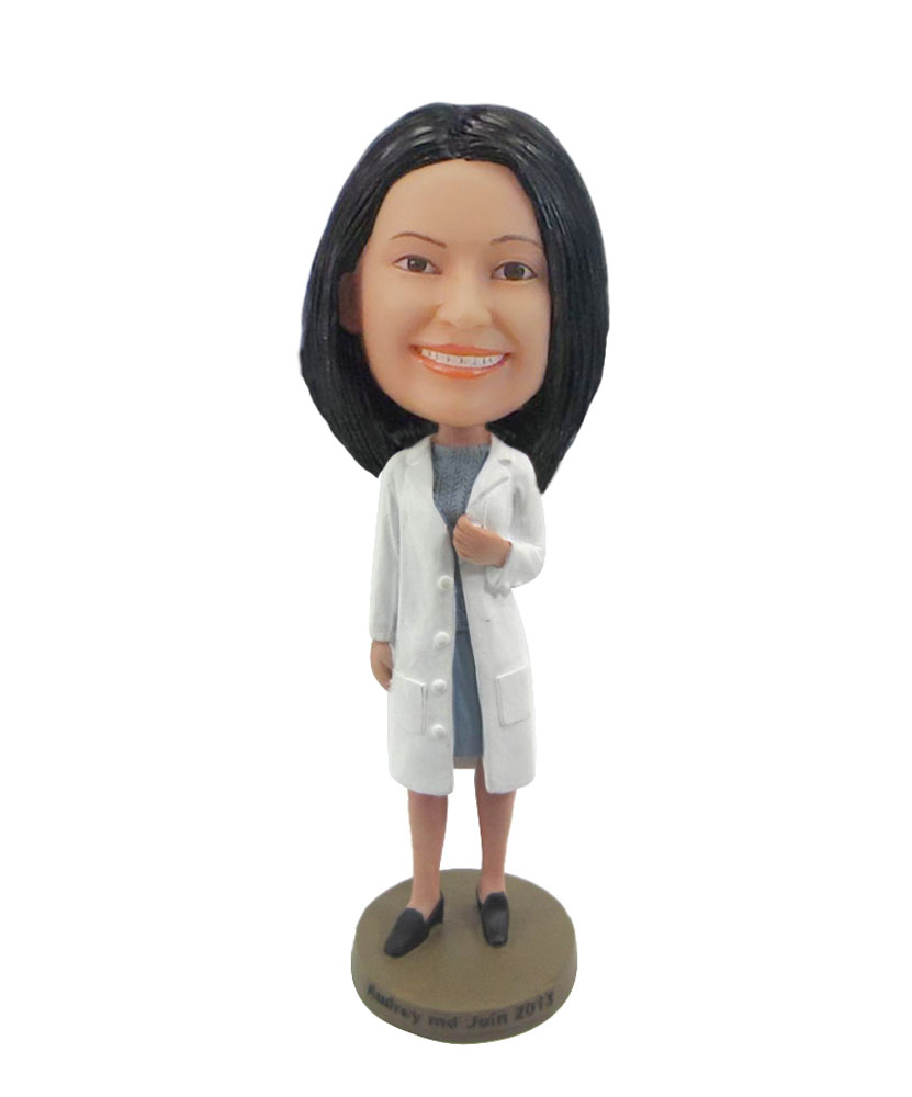 Woman doctor wearing coat christmas gifts F52