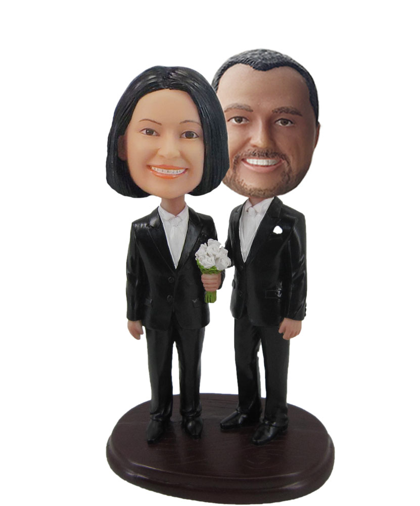 Custom Gay Wedding bobble heads for you W558