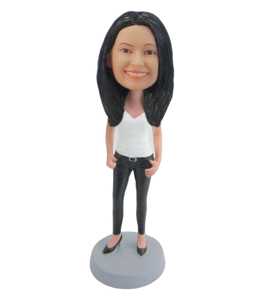 Female leisure doll create your own bobblehead F58