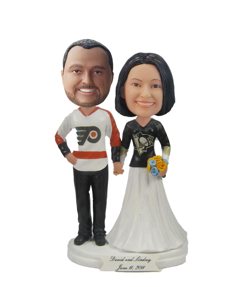 Baseball fan Wedding Bobbleheads W592