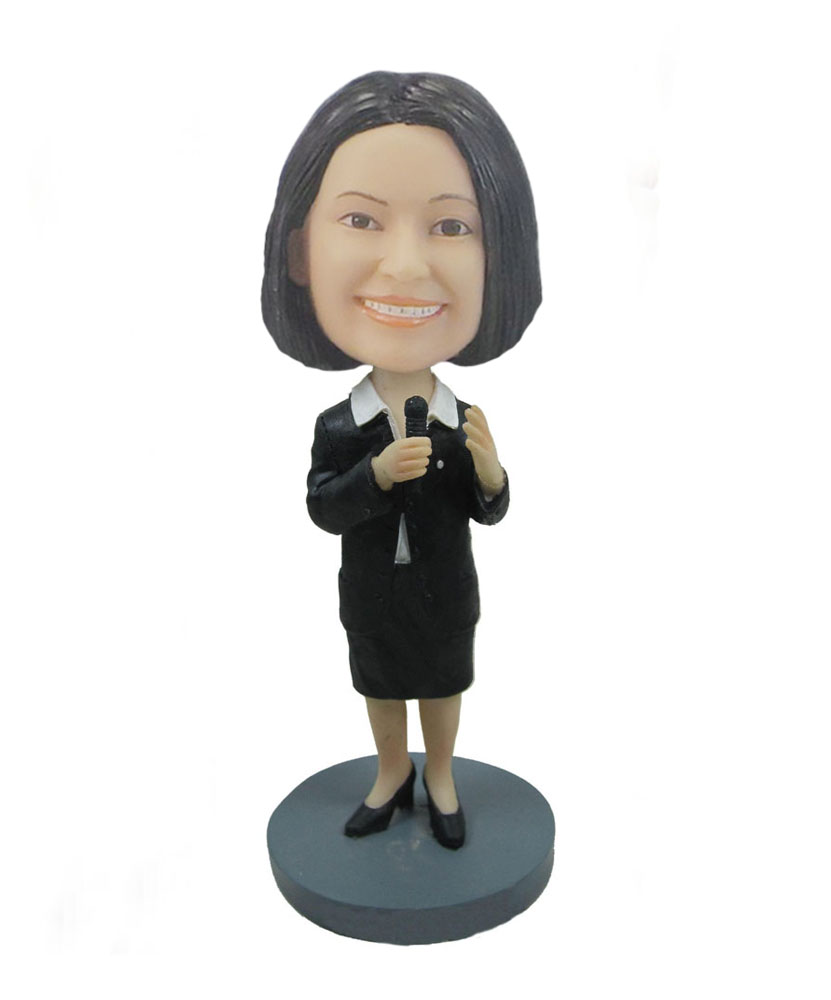 Female toastmaster bobblehead doll F69