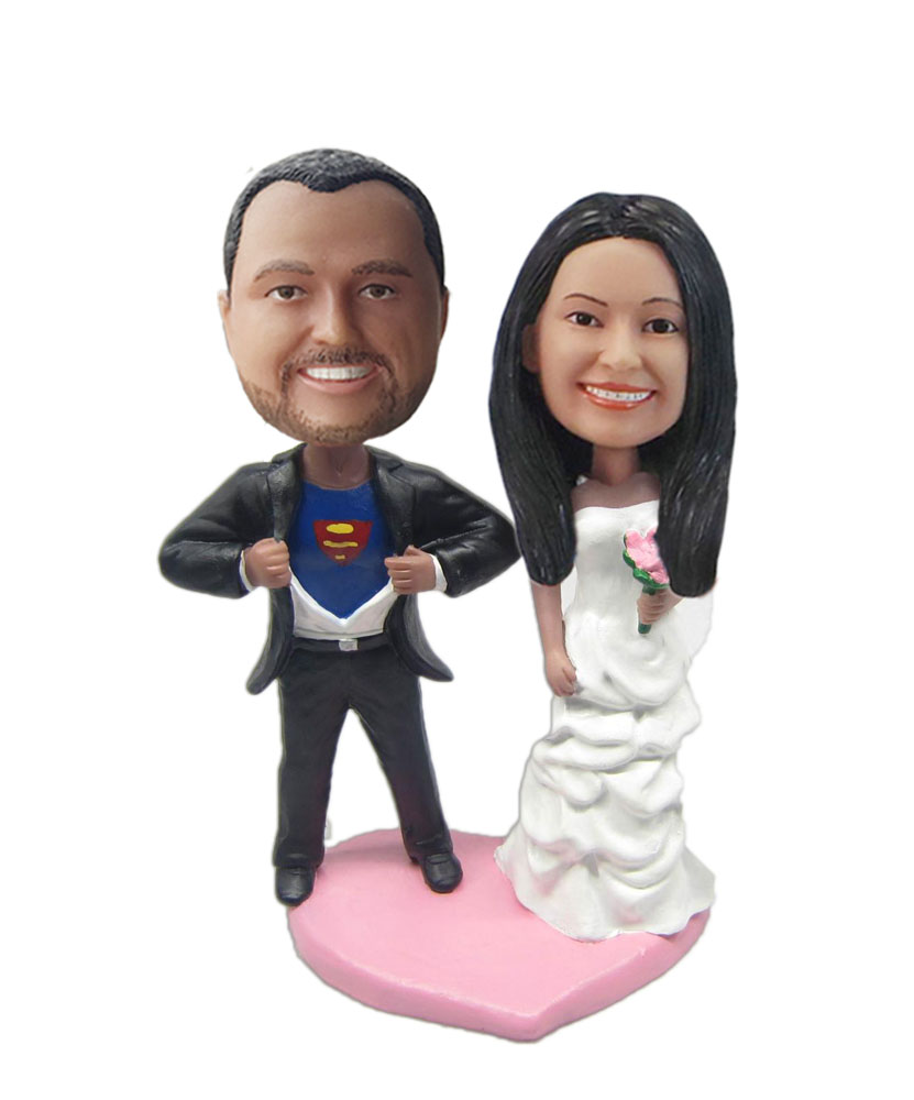 Superman And Wife bobblehead Doll W663