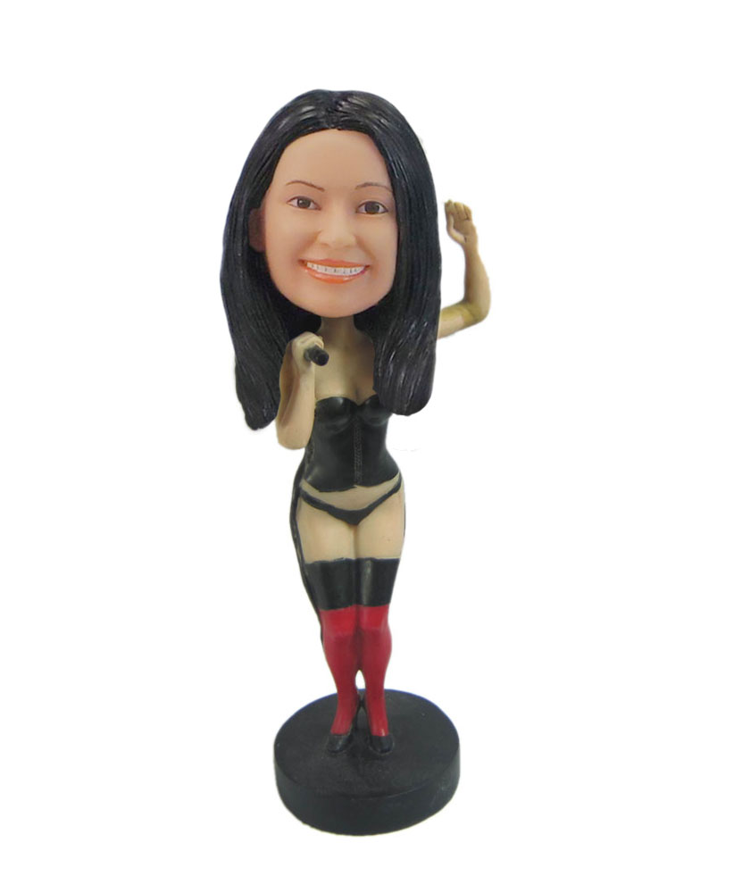 Sexy female singer Dancing female bobblehead doll F94