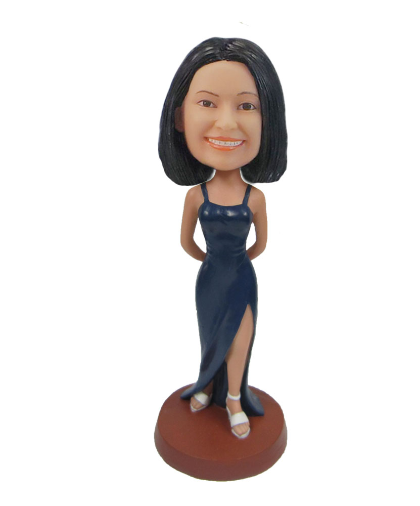 Female Long Dress Party queen bobbleheads F105