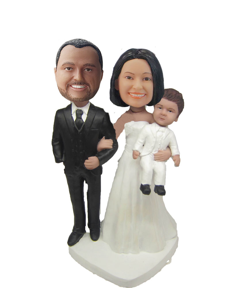 Custom Wedding bobbleheads with bady W781