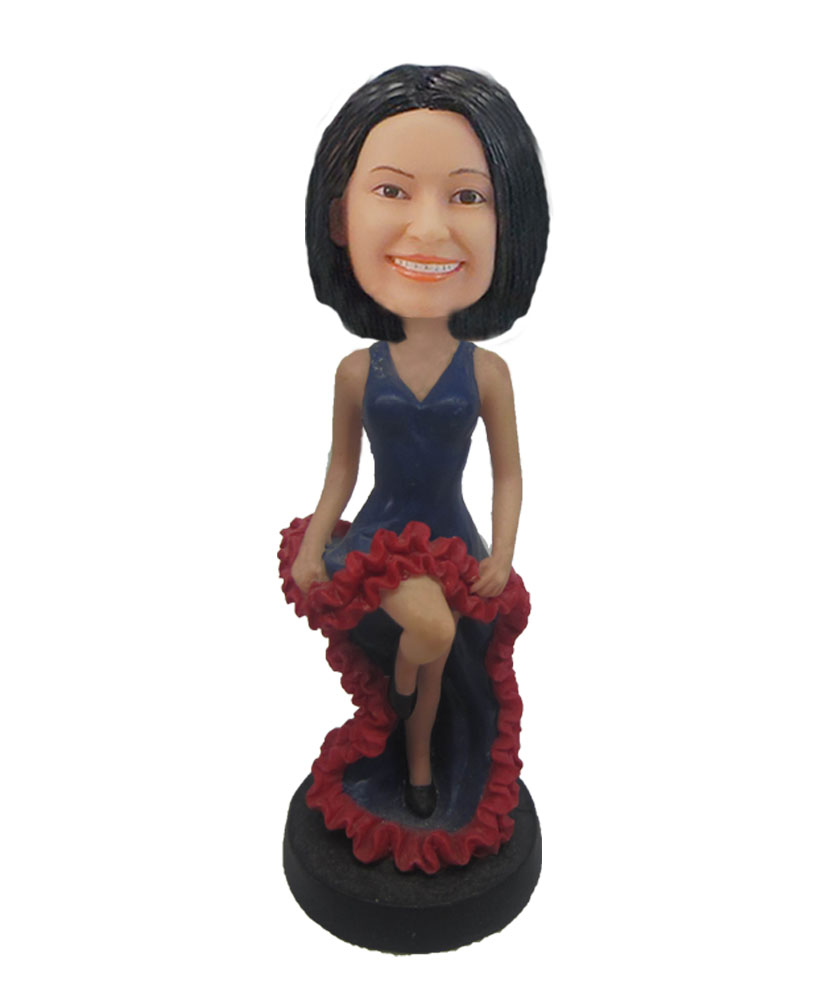 Female Spanish Dancer bobblehead doll F141