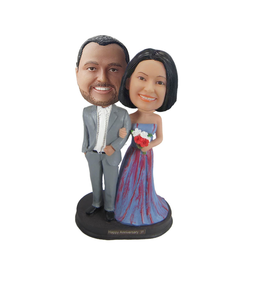 Custom Bobble Head Dolls Of Wedding W840