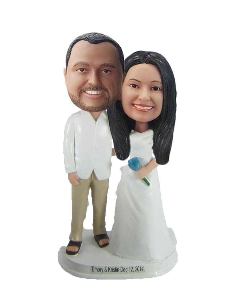 Mr. & Mrs. Met wedding bobbleheads W903