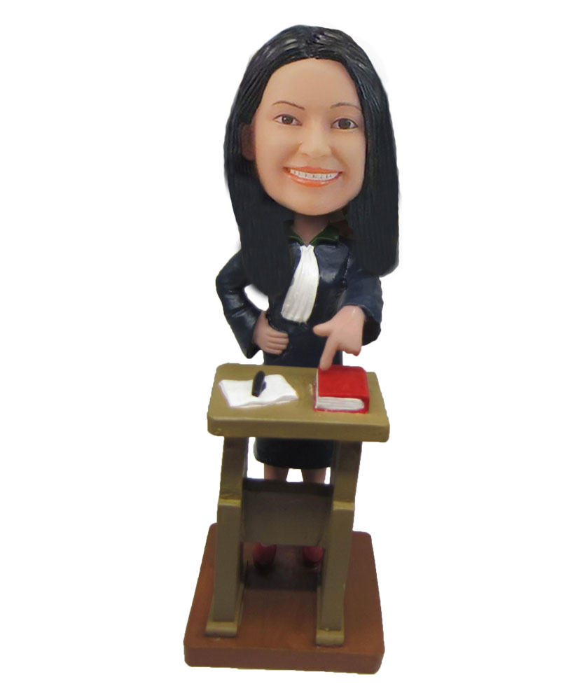 Female Lawer rare doll solar bobble head F794