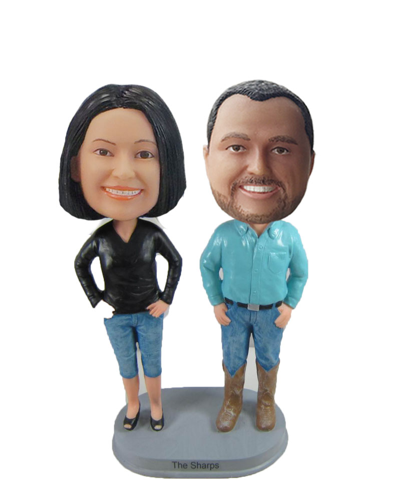 Personalized Custom Couple Bobbleheads W1089