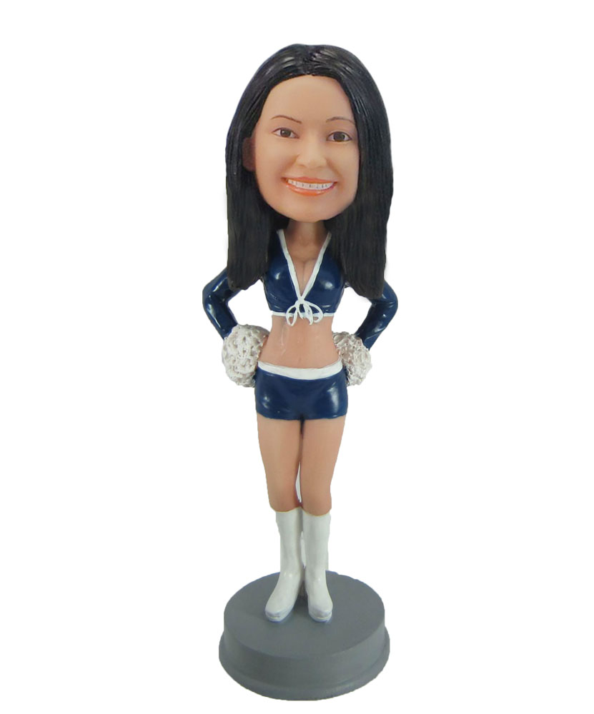 Cheerleader Car model bobblehead doll F845