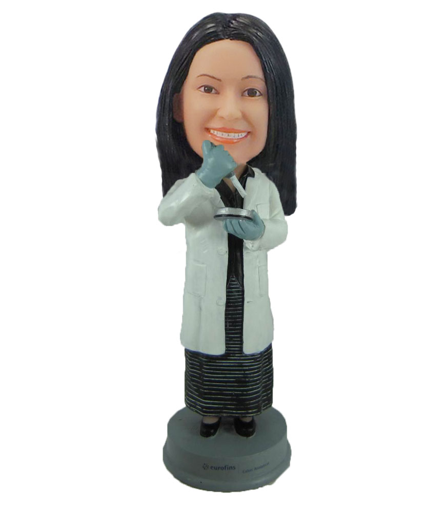 Female Chemical experimenter bobblehead doll F862