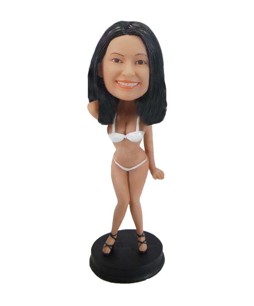 Sexy girl Bikini model swimsuit bobblehead doll F1013