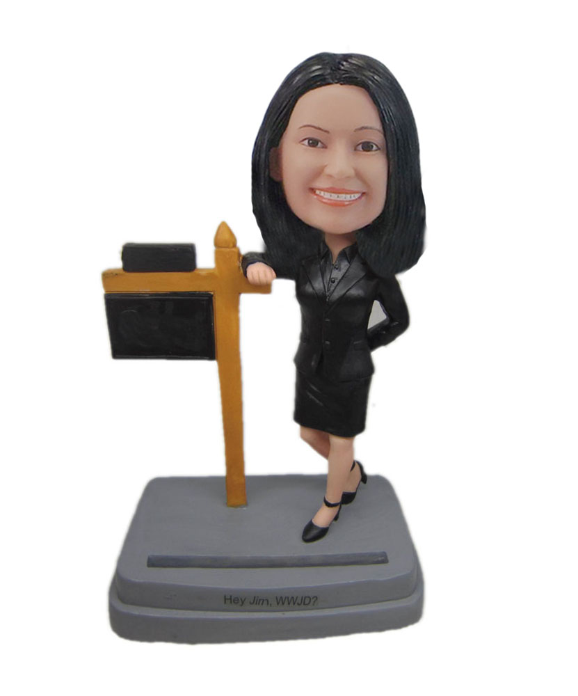 Bobbleheads Of Real Estate Agent Business card holder F7055